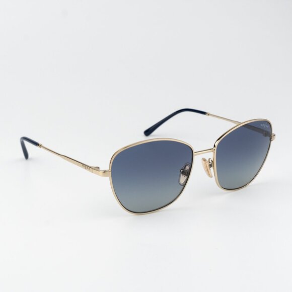 Vogue Women Sunglasses Pale Gold Grey Blue Gradient Butterfly VO4232S 848/4L NEW - Picture 9 of 10